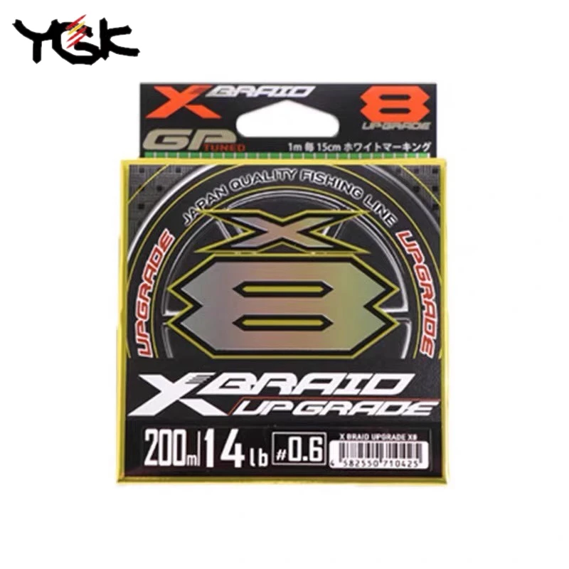 Original YGK G-SOUL X8 UPGRADE X8 Braid Fishing Line Super Strong 8 Strands Multifilament PE Line150m/200m Japan 14LB-60LB