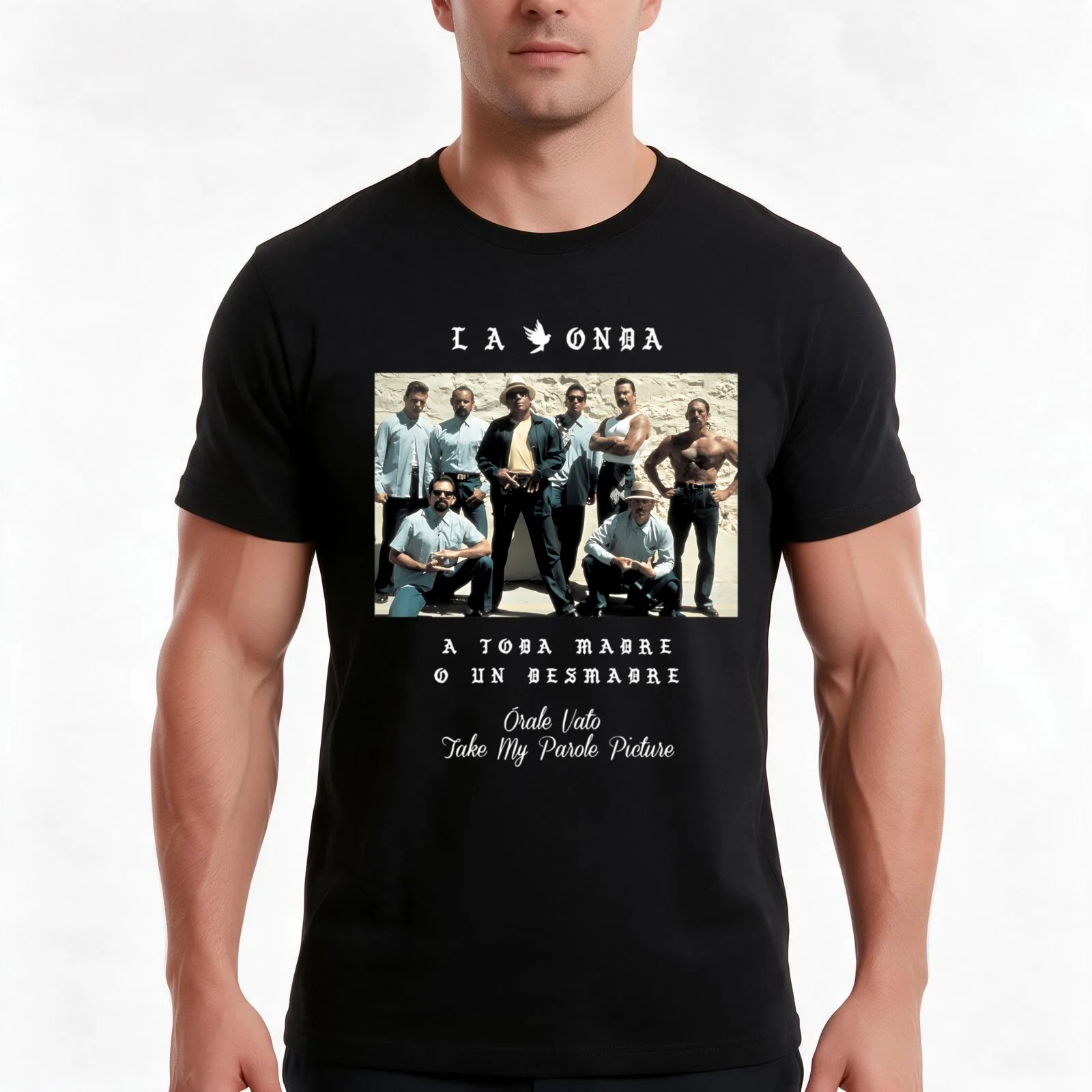 La Onda Blood In Blood Out Limited Edition Vatos Locos Rare Collection T-Shirt Summer Casual Cotton Tee Vintage Graphic Print