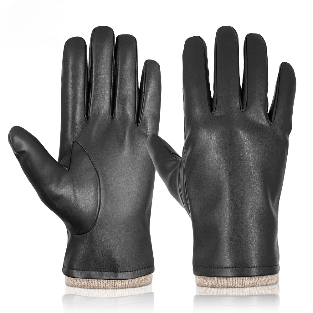 Tactical Autumn-Winter Warmth-Resistant Windproof Men's and Women's Fashion PU Touchscreen Business Riding Gloves