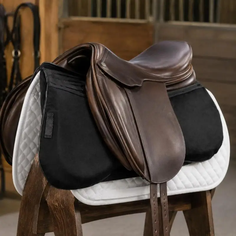 Pressure Distributing Saddles Pad with Contoured Contact Area and Added Cushioning for Routine Horse Riding