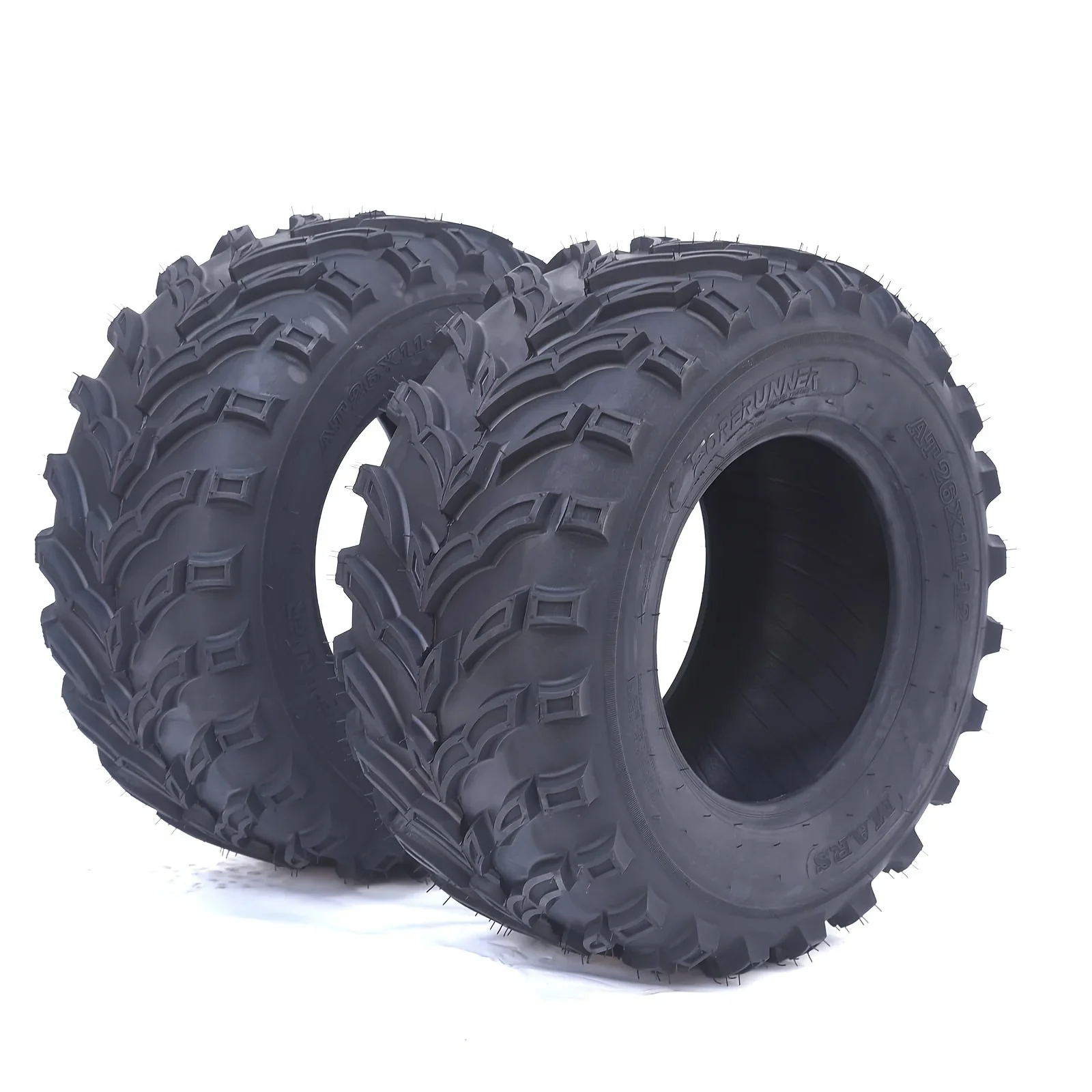 

Trail-Blazing Performance 6-Ply Heavy-Duty Mud-Ready All-Terrain ATV/UTV Tires - Set of 2 - 26X11-12 - Enhance Your Off-Road Adv