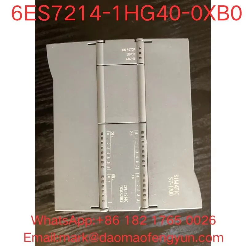 6ES7214-1HG40-0XB0 Used Module Tested OK, In Good Condition SIMATIC S7-1200, CPU 1214C