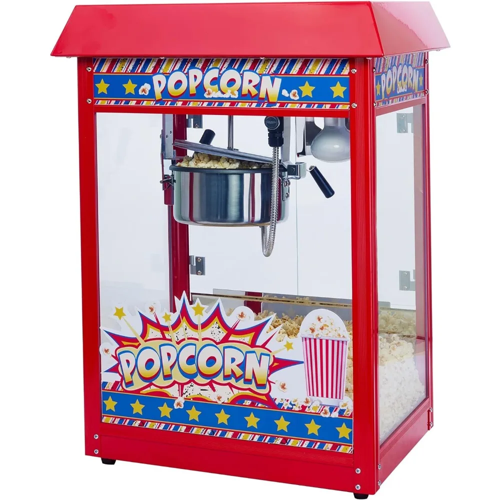 Popcorn machine, 8 ounces, red free delivery popcorn machine appliances