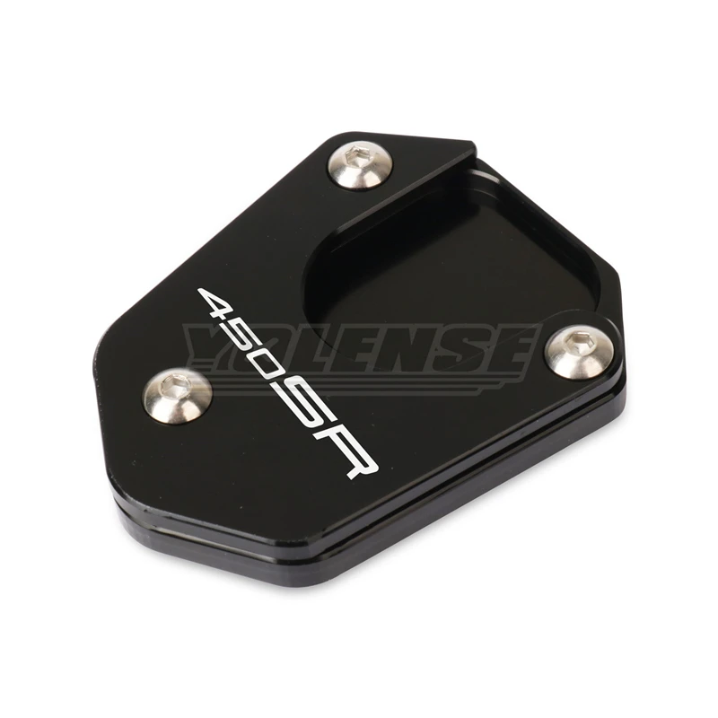 يصلح ل CFMOTO 450NK 450SR 450CLC CF 450 NK SR CLC 2023 2024 2025 دراجة نارية CNC الجانب حامل مسنده لوحة موسعة وسادة للقدم #3