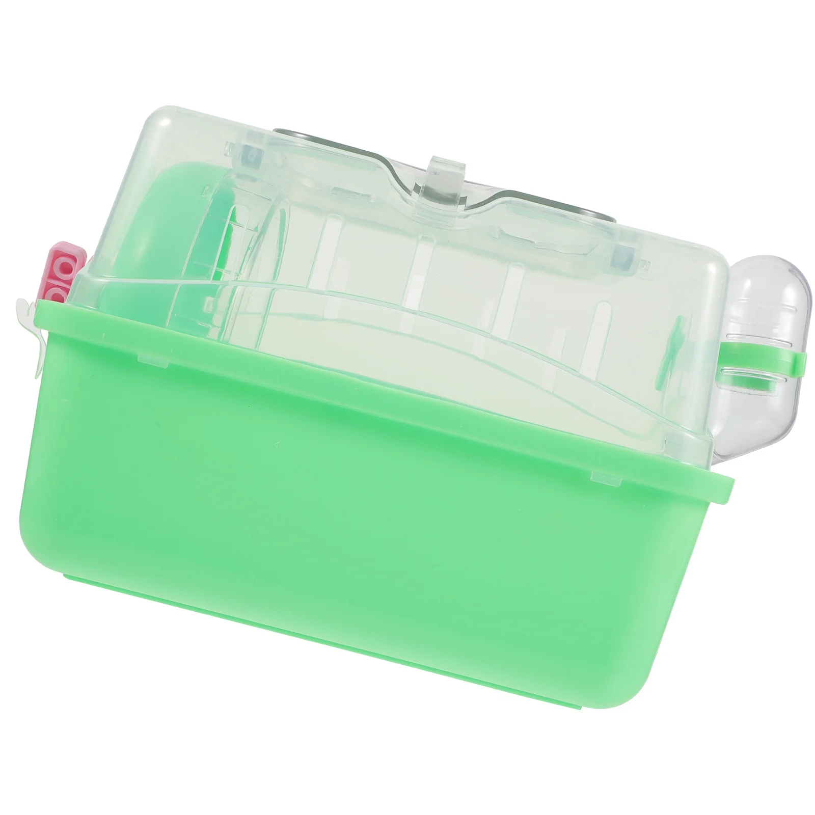 قفص منصة الفئران الإبداعية للهامستر القزم، فيلا الحيوانات الأليفة شفافة كبيرة مع عجلة التمرين، صينية قابلة للإزالة، حيوان صغير