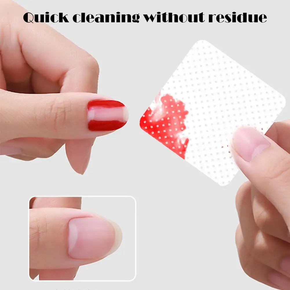 200 compresse Salviette per rimuovere lo smalto Cuscinetti per la pulizia delle unghie, Cuscinetti per unghie non tessuti per le donne Ragazza Salone di bellezza D9S1