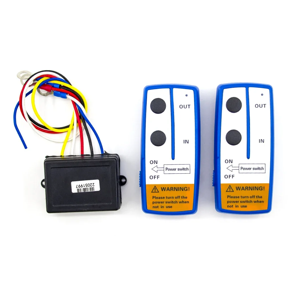12V 24V Wireless Handset Switch Controller Winch 2 Remote Control System For Jeep Off-road ATV Universal For Recovery Tow Truck