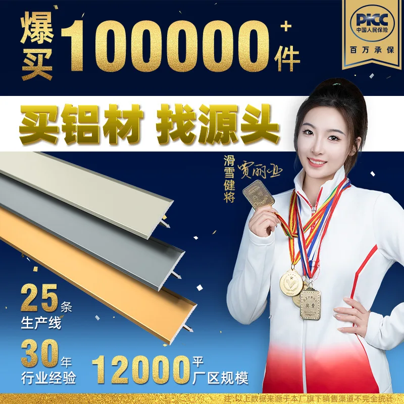 Customized Aluminum Alloy-Bar Floor Trim Matte Metal Edging Background Wall Decorative Line Strip