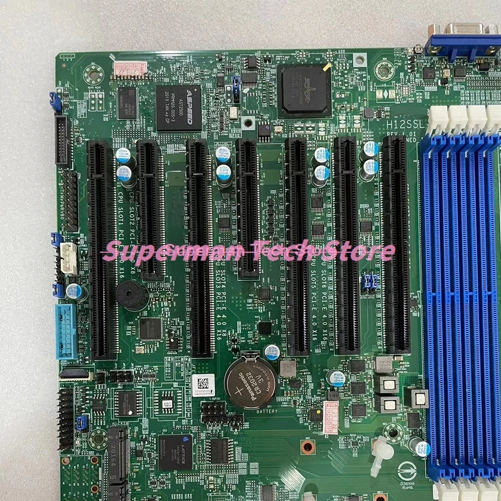 For Supermicro H12SSL-i Server Motherboard Single EPYC 7003/7002 Series Processor ECC DDR4 PCI-E 4.0