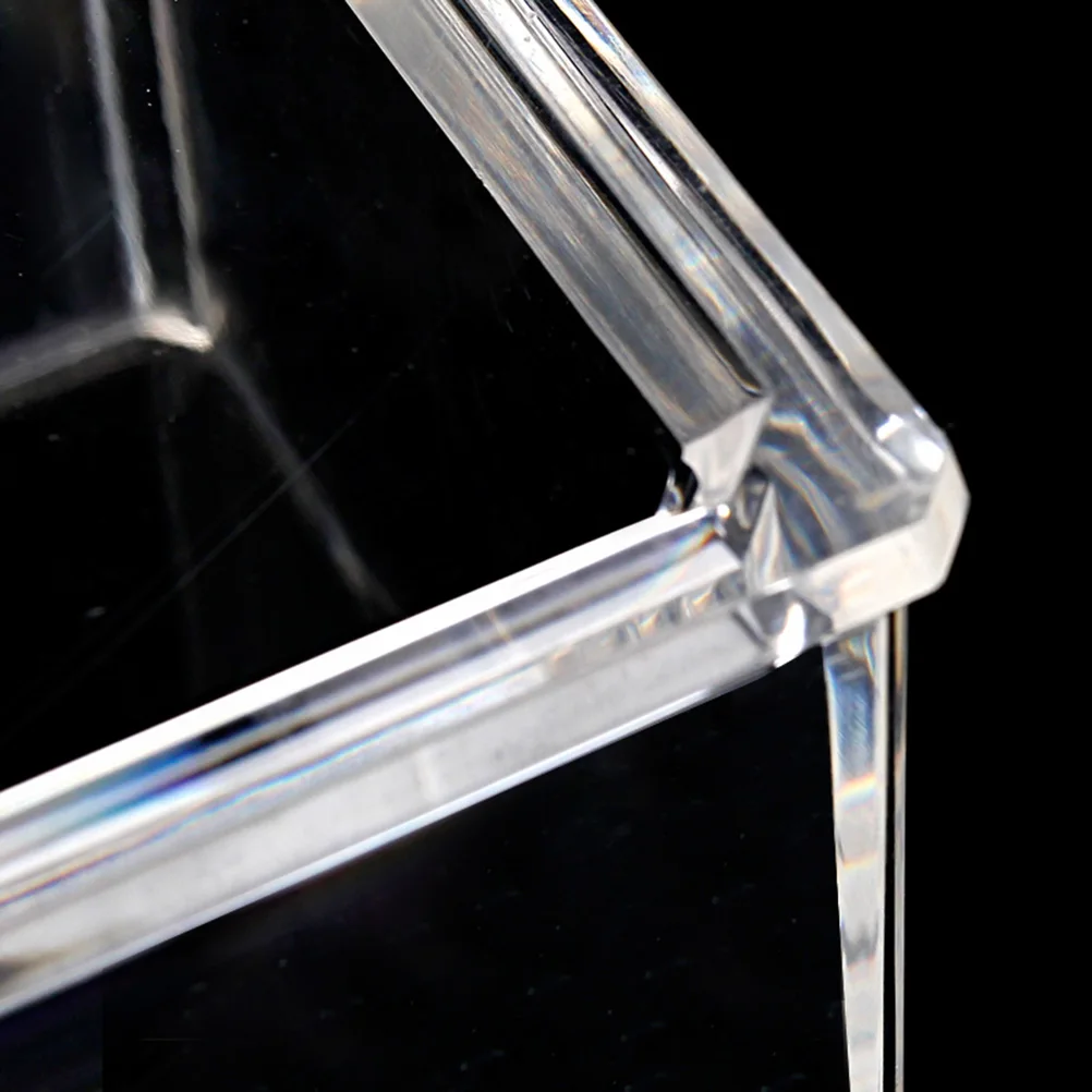 

Acrylic Transparent Napkin Holder Storage Box with Toothpick Grids Clear Desktop Organizer for Kitchen Dining Table Makeup