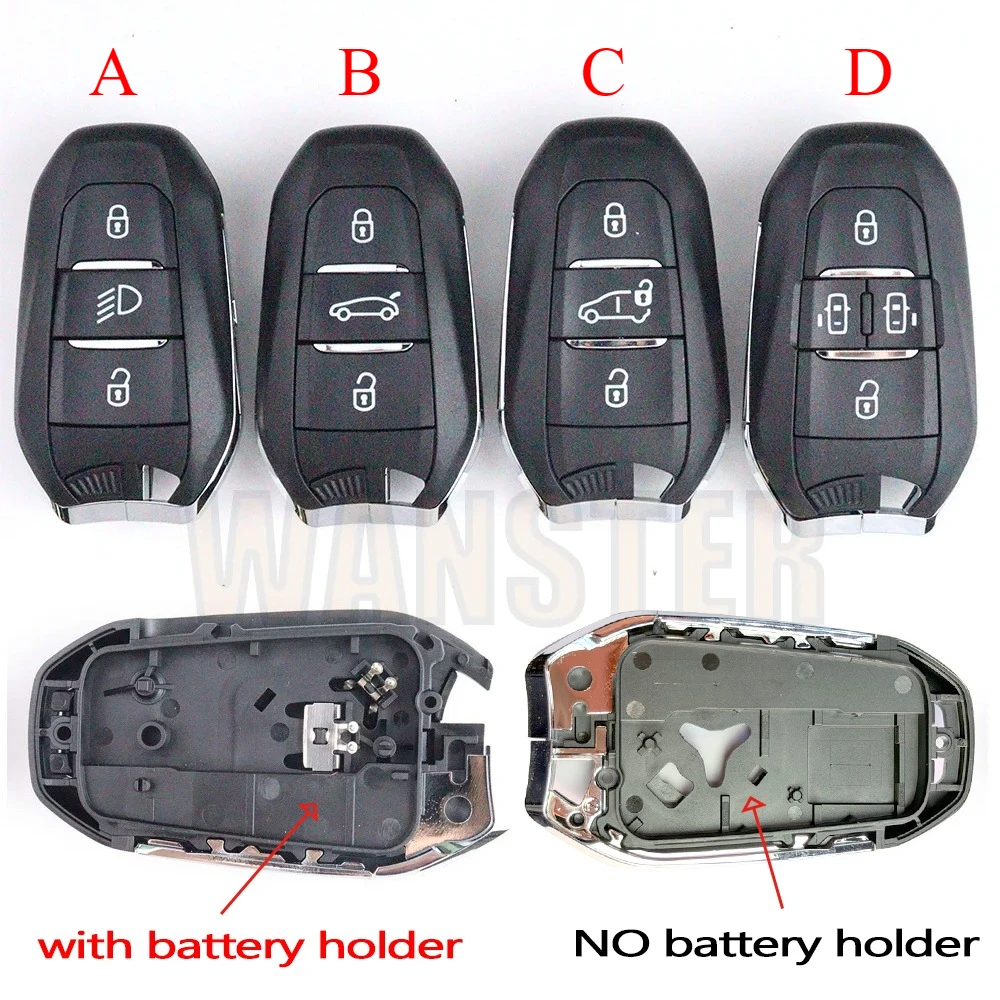 

Корпус автомобильного брелока 3 4 BT для Peugeot 308 408 508 2008 3008 4008 5008 для Citroen C4 C4L C6 C3-XR Picasso DS3 DS4 DS