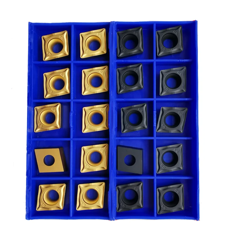 10 pces ccmt120404 ccmt120408 hm ybc251 ybc252 ferramentas de gerencio externo original insere carboneto torno ferramenta cortador para aço