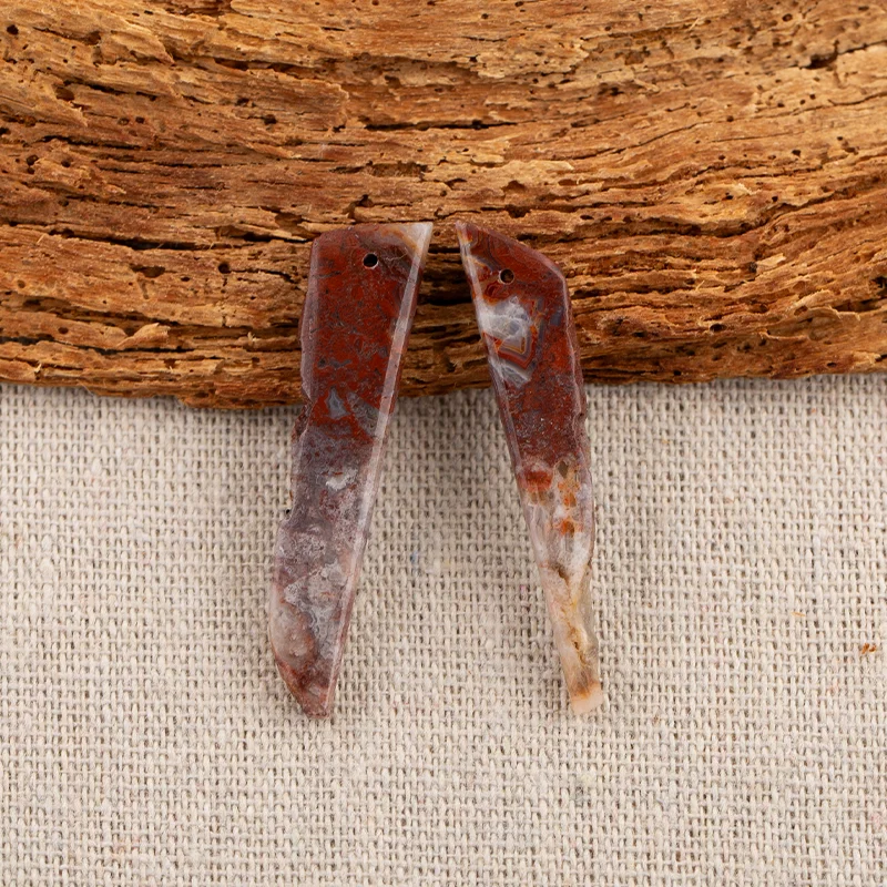 B&F Crazy Lace Rosetta Stone Earring Beads for Jewelry Making, Handmade Natural stones beads, Stones for jewelry Making Supplies