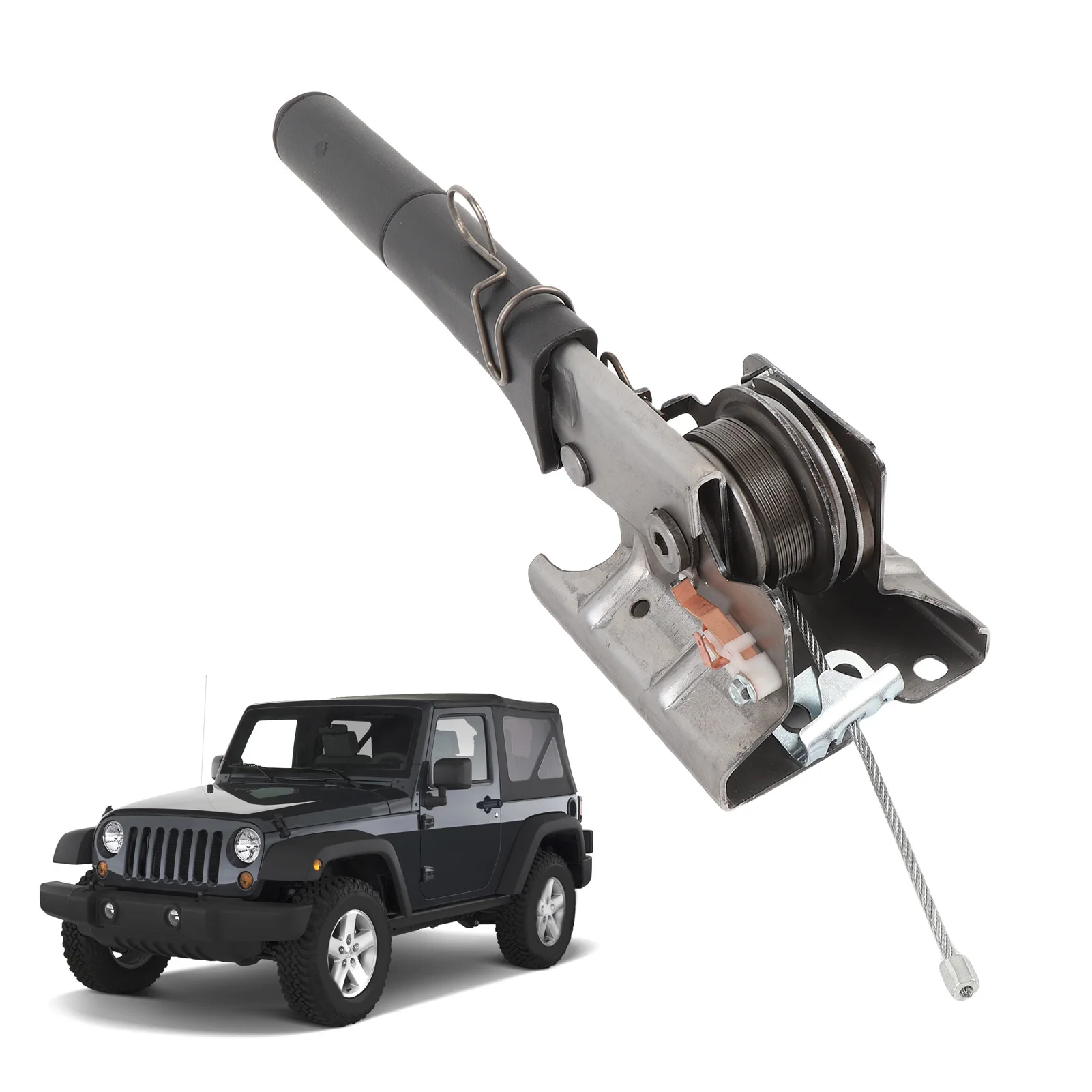 

Emergency Parking Brake Handle Lever 52059887AE Stable Performance Replacement for JK 2007-2010 Emergency Parking Brake Lever