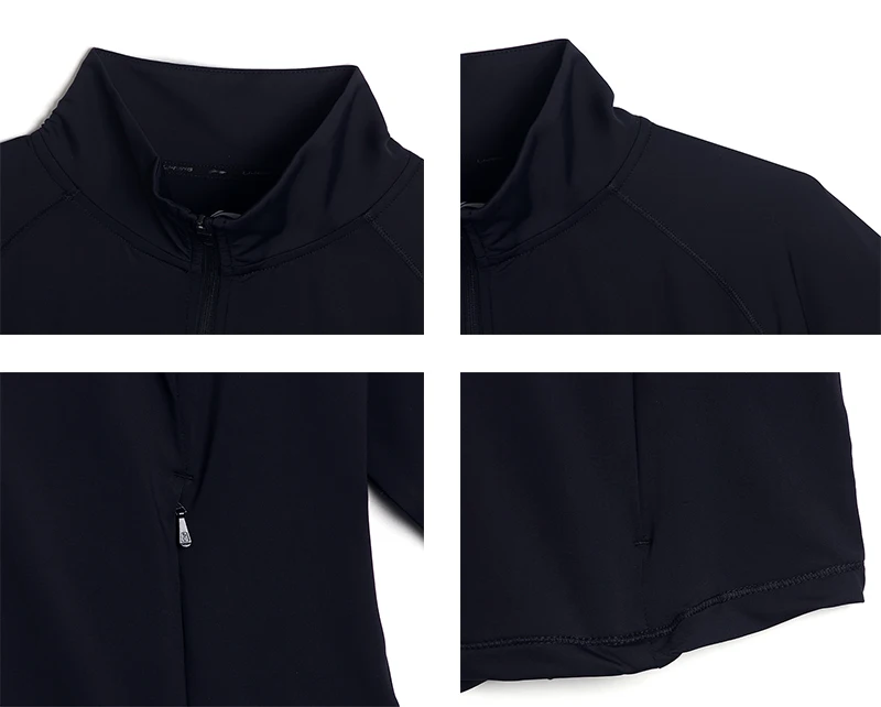 Li-Ning Damen-Fitness-Strick-Windjacke, 86 % Polyamid, 14 % Elastan, schlankes, atmungsaktives Futter, Sportmantel AFDVK56 – Detail 7