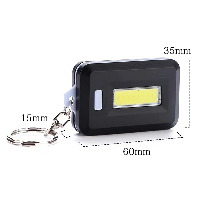 COB LED Flashlight Emergency Light 3 Modes Flashlights Keychain Torch Waterproof Work Light Camping Light Pocket Lantern