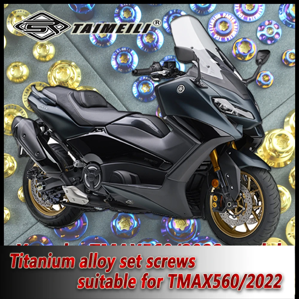 TAIMEIL I Titanium Alloy Motorcycle Shell Set Screws Suitable for TMAX560 Shell Modification and Repair No.1