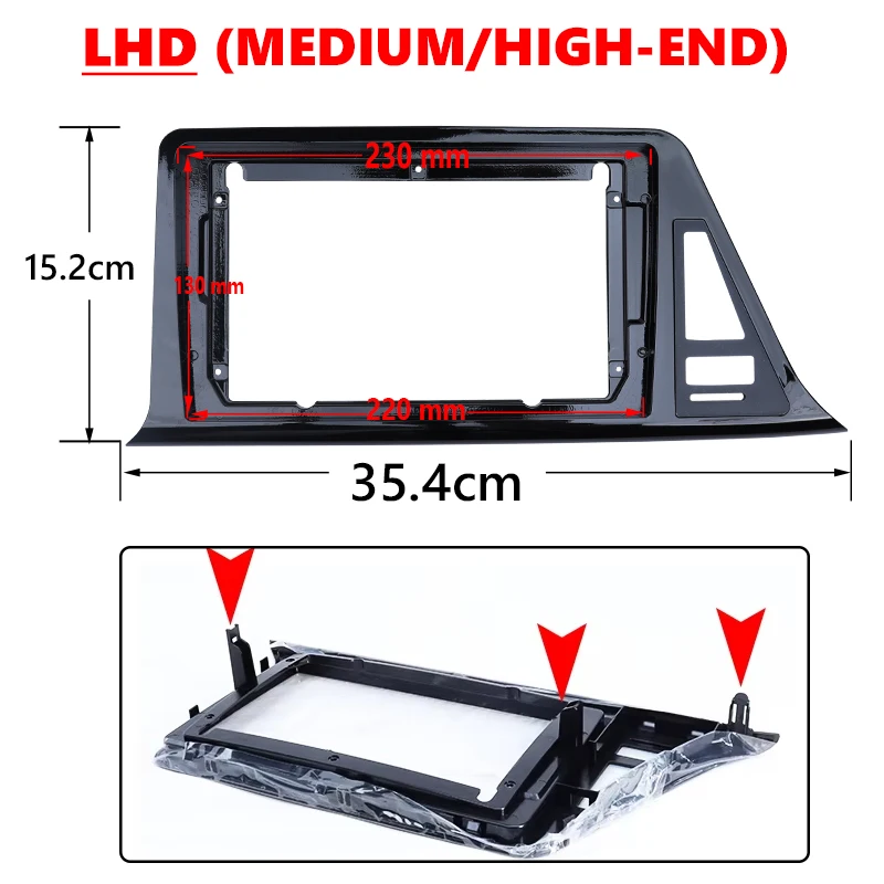 For TOYOTA 2018 IZOA CHR 9INCH Car DVD Radio Android Stereo audio screen multimedia video player navigation cables Harness frame