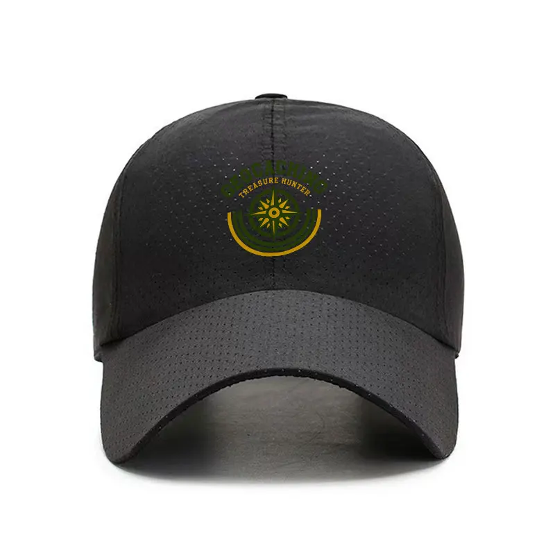 Geocaching Treasure Hunter Compass Quick Dry Baseball Cap Outdoor Adventure Sun Hat Unisex