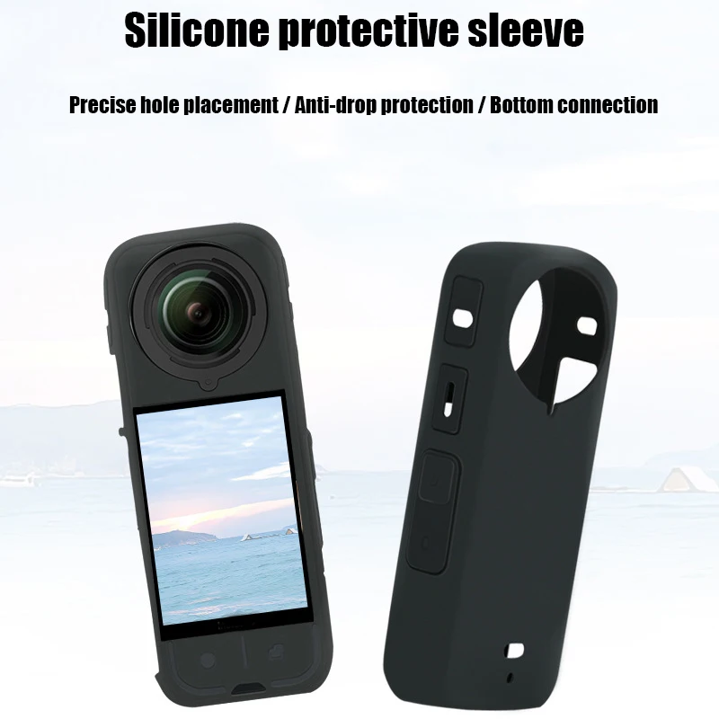 

Silicone Case For Insta360 X4 Body Protective Cover Anti-Slip Anti-Scratch Soft Cover For Insta 360 X4 Camera Accessories