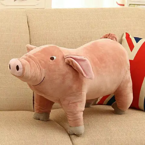 Pig Shape Doll Pet Sofa Pillow Piggy Animal Cushion Chew Tooth Bite Resistant Stress Reliever Sleeping Pet Plush Toy Dog Dolls