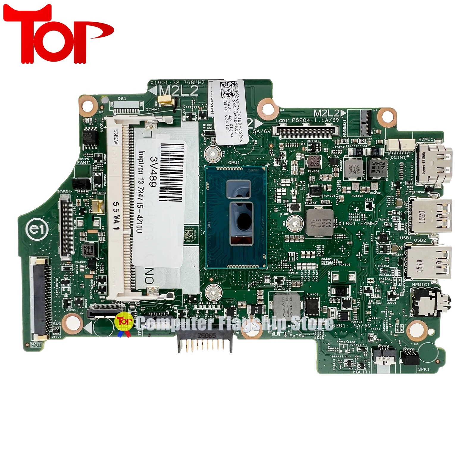 KEFU 13321-1 Mainboard For Dell Inspiron 13 7347 Laptop Motherboard i3 i5 i7 4th Gen