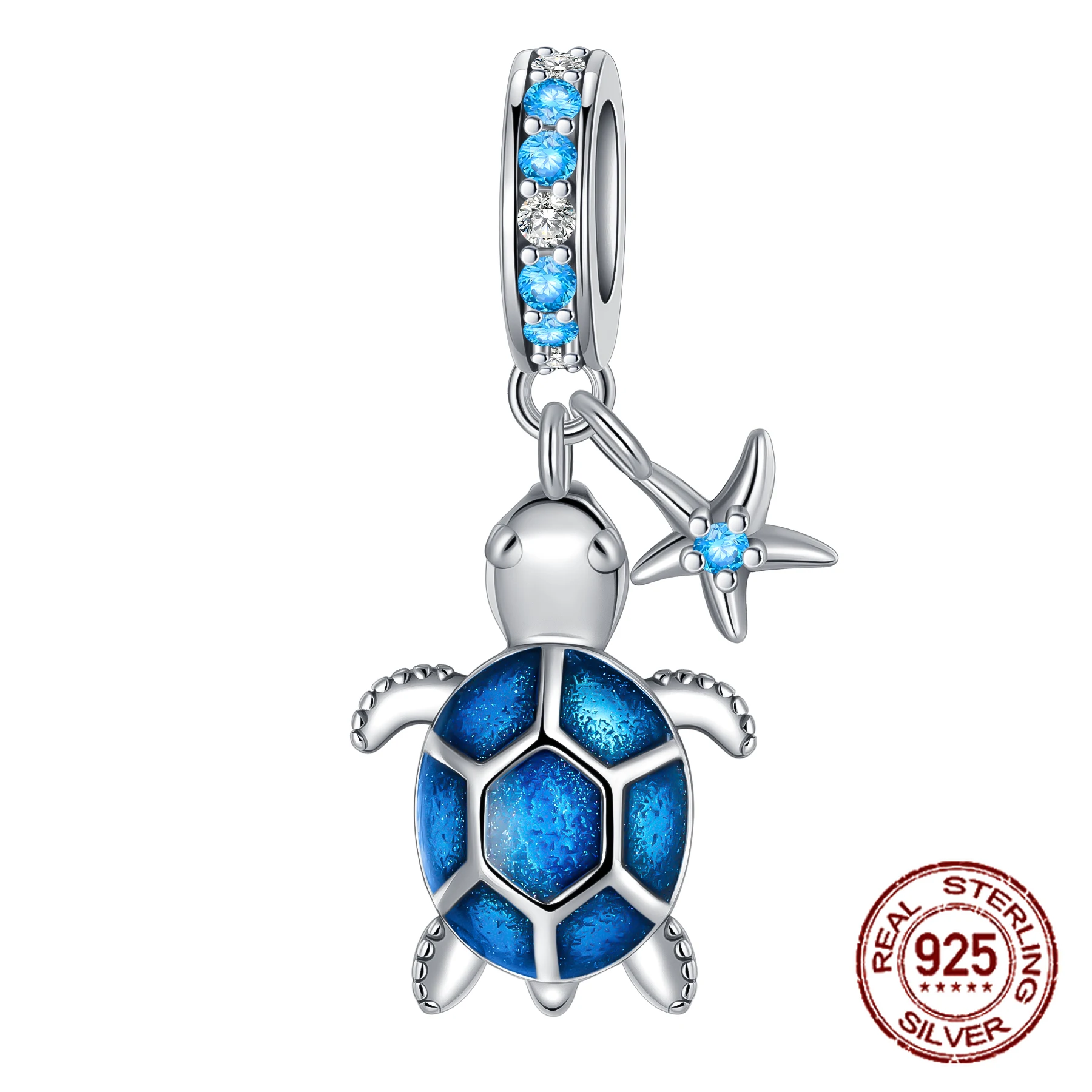 925 Sterling Zilveren Oceaan Thema Schildpad Octopus Zeeschelpen Bedels Kralen Fit Pandora Originele Armbanden Diy Sieraden Maken Vrouwen