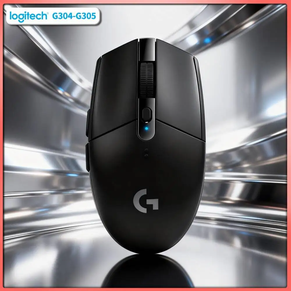 Logitech G304 Wireless Mouse LIGHTSPEED Tech 12000 DPI HERO Sensor 1ms Response 9-Month Battery Durable Plastic Shell Gamers