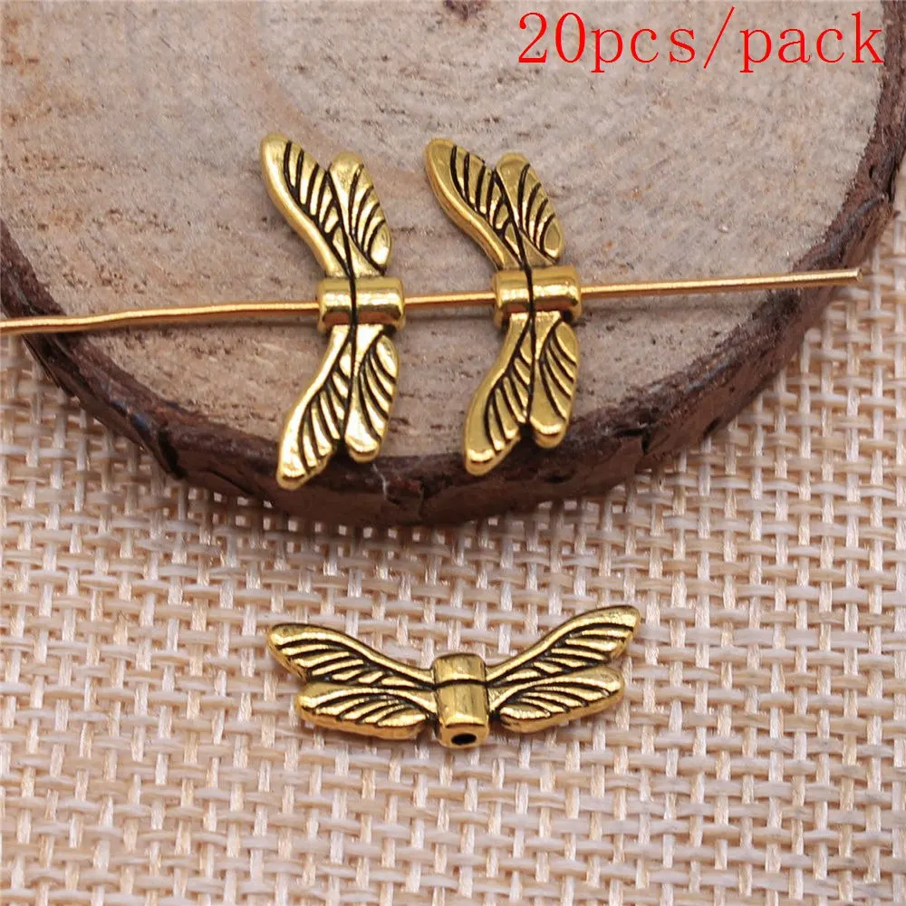 Butterfly Angel Wing Small Hole Spacers Beads Charms For Jewelry Making DIY Pendants For Gift Bulk