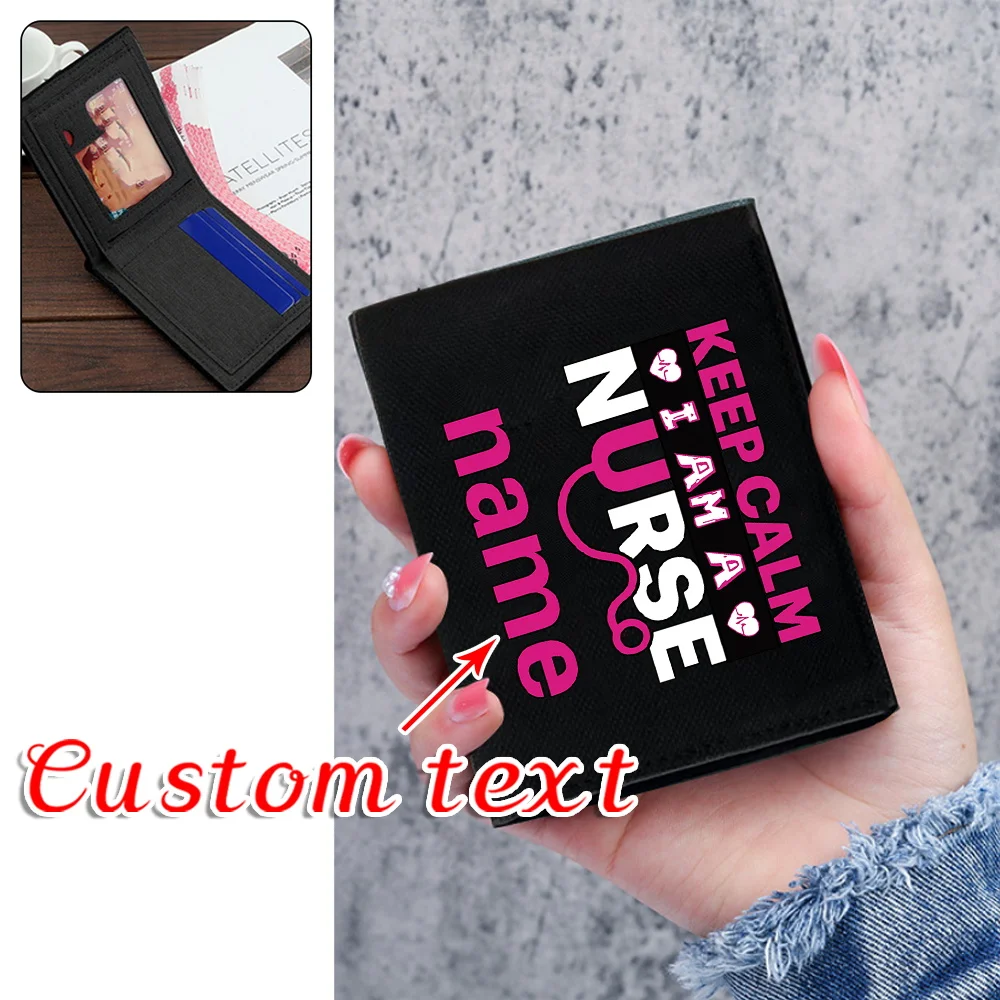 

Персонализированный индивидуальный карманный альбом с именем, многофункциональный держатель для удостоверений личности, простой и прочный чехол для монет, карманный чехол для кредита, сумка