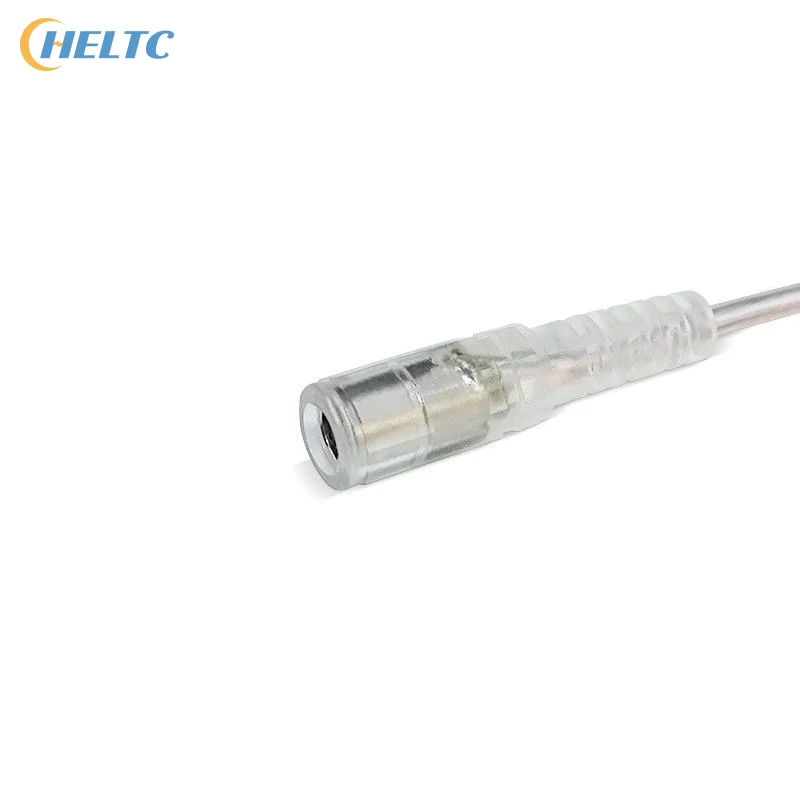 Transparent  1Pcs 2M Line Cable Male To Female Power Cord For 304 LED Lamp Strip Light Switch On Off Button 5.5x2.1mm Connector