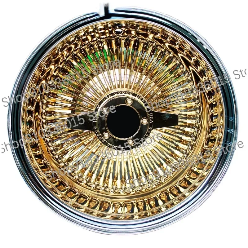13x7 Triple Gold Wire Wheel Come with Knock Off Adapter and Hammer