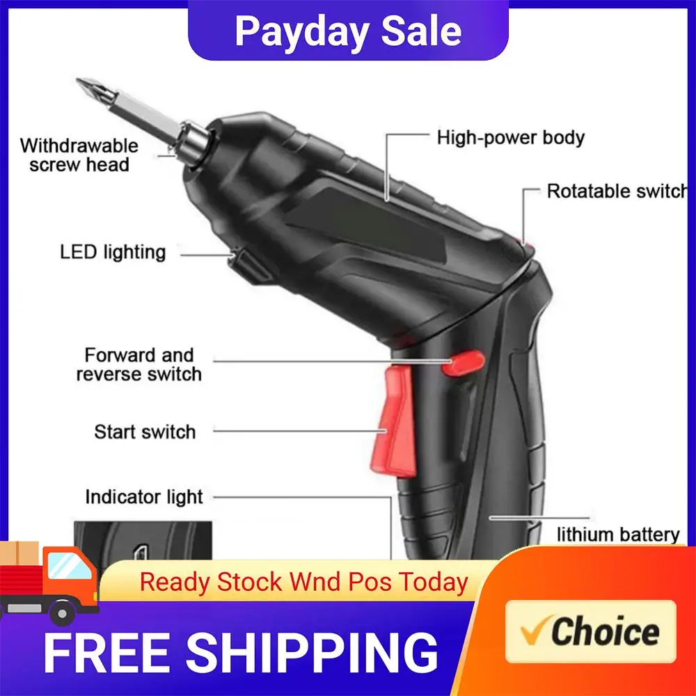 

Аккумуляторная ударная дрель-шуруповерт 3.6В с LED-подсветкой, мощный набор электроинструментов