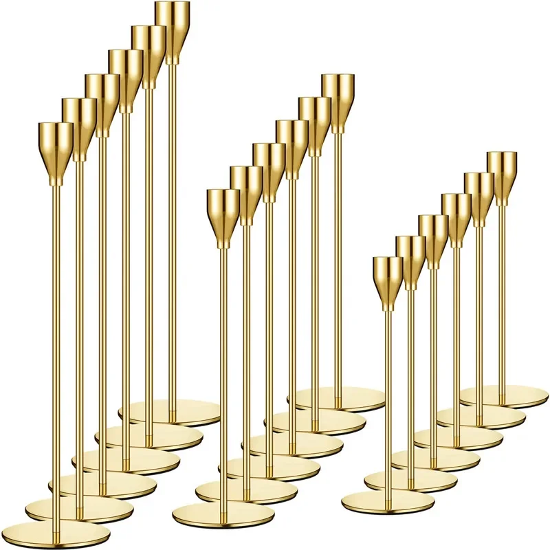 3Pc/Set Metal Candle Holders Fashion Simple Table Decoration Party Living Room Candlestick for Wedding Anniversary