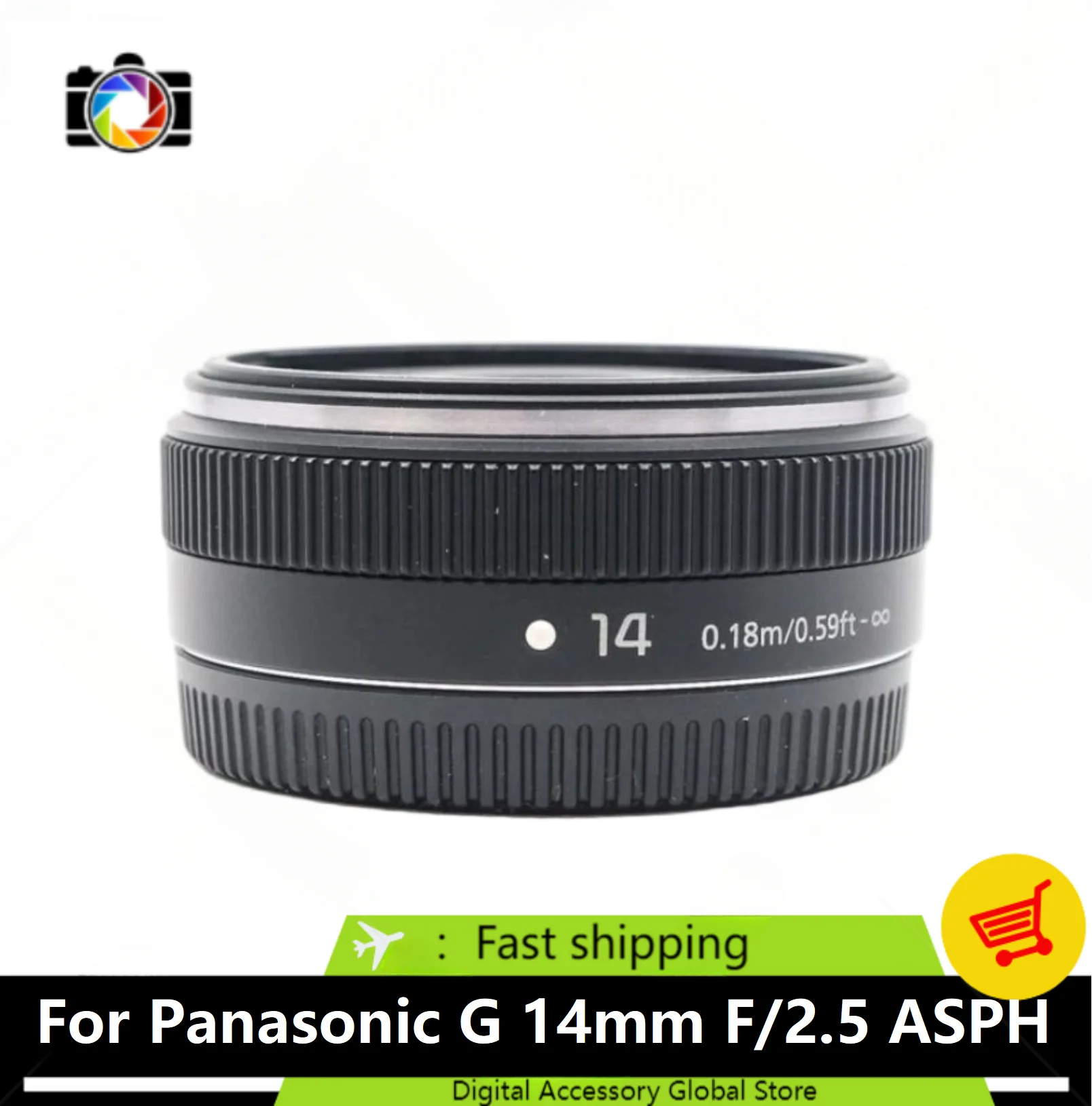 95%New Genuine G 14mm F/2.5 ASPH Lens for Micro 4/3 MFT For Panasonic GF6 GF5 GF8 GF7 GM1 GH4 GH5 GX85 GF9