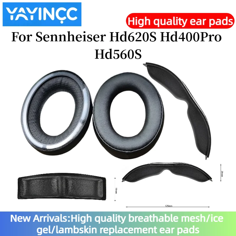 

YAYINCC Replacement Protein Ear Pads for Sennheiser Hd620S Hd400Pro Hd560S Headphones Soft Foam Ear Cushions High Quality