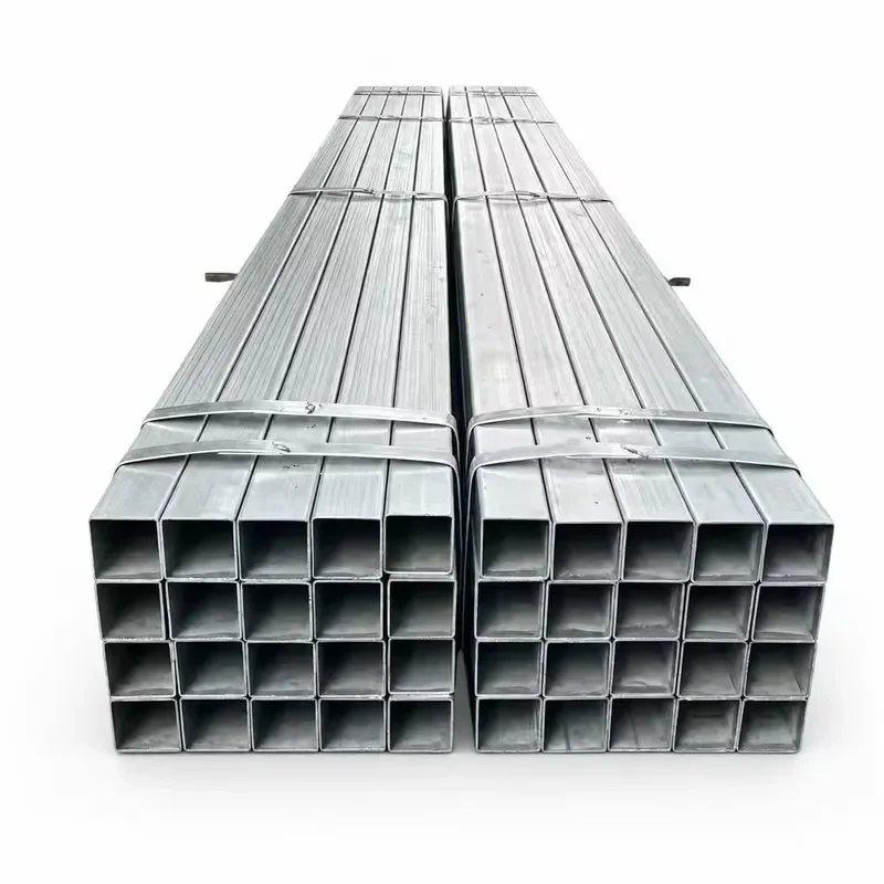 ASTM A500 ERW Galvanized Square Rectangular Carbon Tube Q235 Q345 ISO9001 CE Structural Fence Pipe