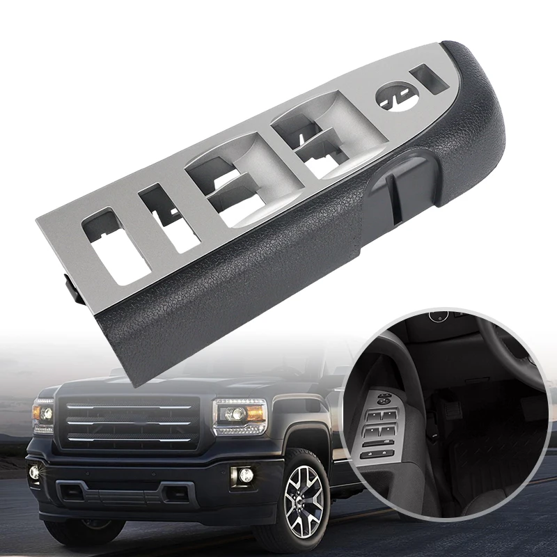 

Передняя левая дверь, боковой переключатель окна, панель, накладка, накладка для Chevrolet Chevy Silverado GMC Sierra 2010-2014 22968506 20945129