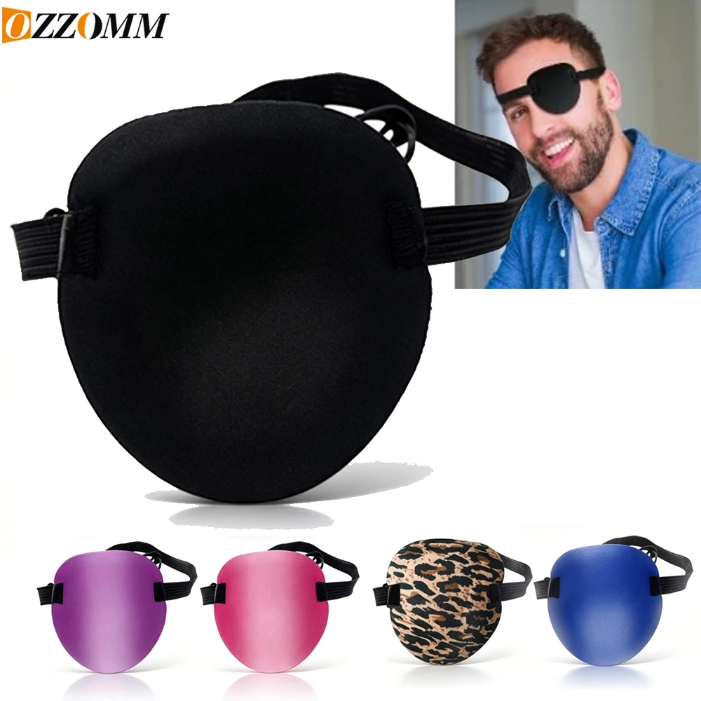 OZZOMM 1PC Adjustable Elastic Eye Patch for Kids Adults – Black ...