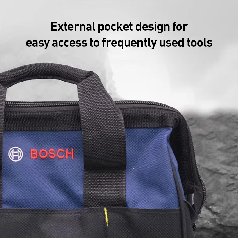 حقيبة أدوات قماشية من Bosch متعددة الأغراض محمولة عالية الجودة حقيبة تنظيم تخزين الأدوات الاحترافية لأدوات الكهربائي