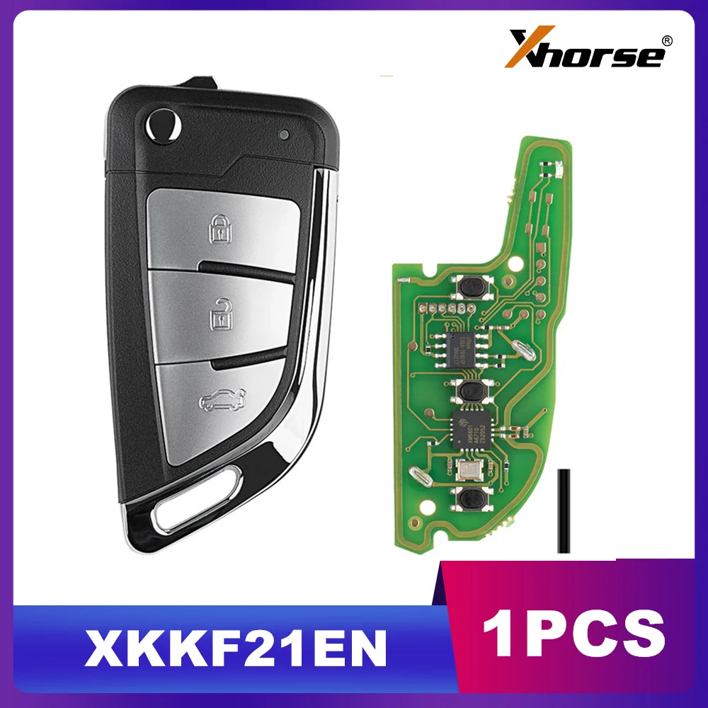 

1 шт. Xhorse XKKF21EN проводной дистанционный ключ, нож, 2 стиля, флип, 3 кнопки