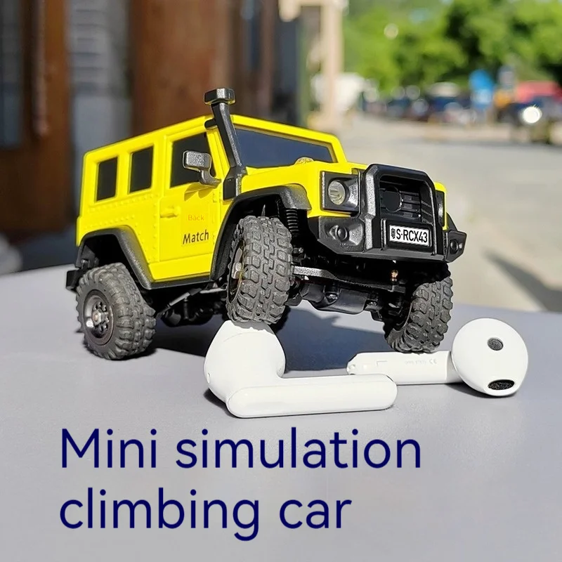 1:43 LDARC X43 Simulation Rtr Crawler Rc Car FullTime 4wd Desktop Off Roader Remote Control Mini Climbing Vehicle Toy And Parts