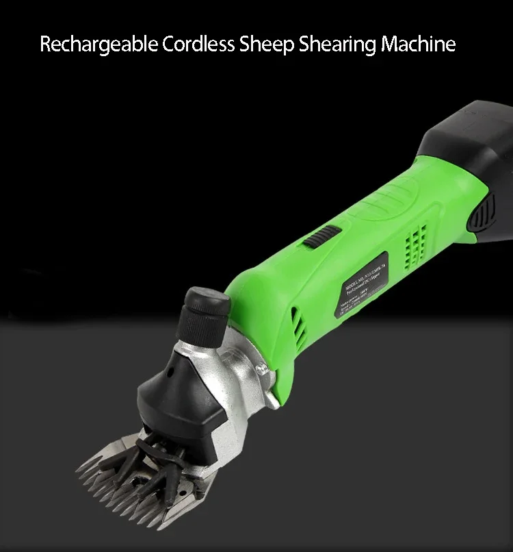 Cordless Rechargeable Sheep Electric Hair Shearing Machine DC12V Rechargeable Goat Wool Cutting Machine Wool Shears