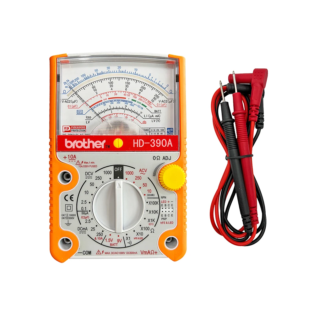 

100K Resistance Analog Multimeter High Precision Mechanical Electrician Home Maintenance With Coat Electrician Tools