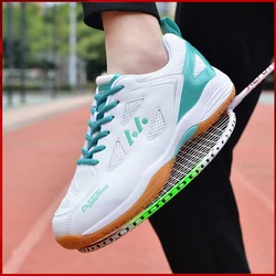 Zapatillas de deporte ligeras para hombre y mujer, zapatos de bádminton para atletismo, Tenis verdes para correr al aire libre, novedad de 2024