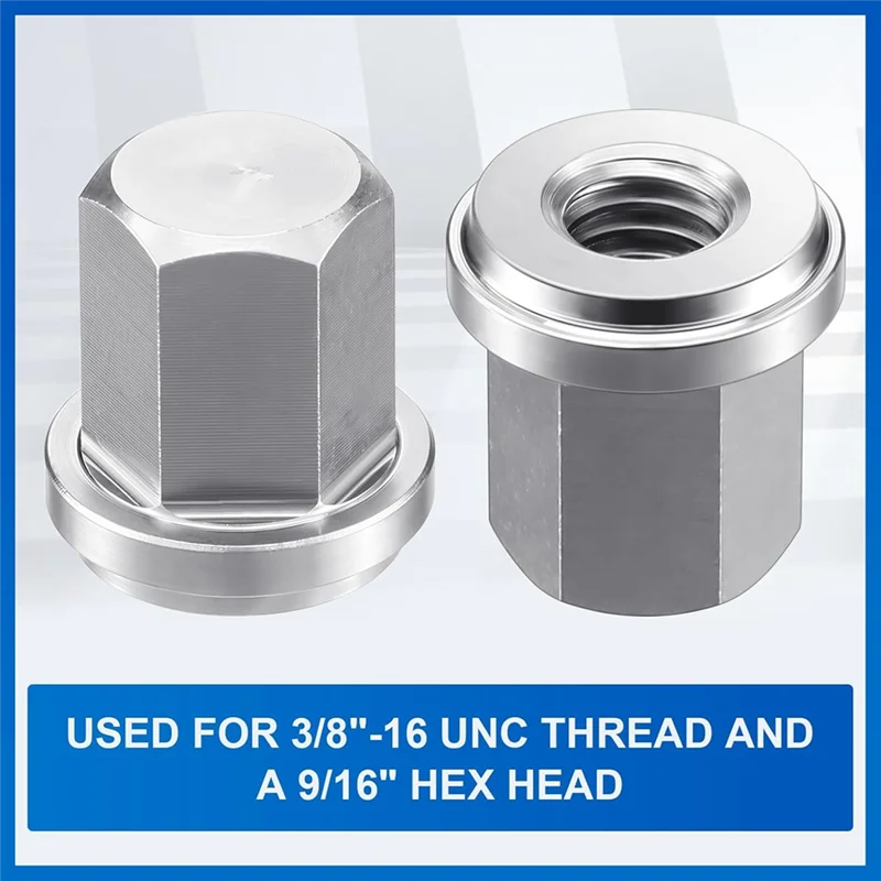 

A34R 10 Pieces 3/8" Battery Stud Nut Stainless Steel Closed Nut For Standard 3/8" Stud
