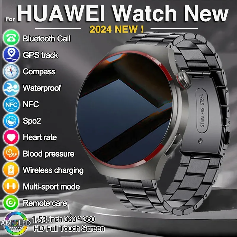 For Huawei WATCH 4 PRO Business Smart Watch Men Space Exploration Edition Bluetooth Call GPS NFC Heart Rate Sports SmartWatch