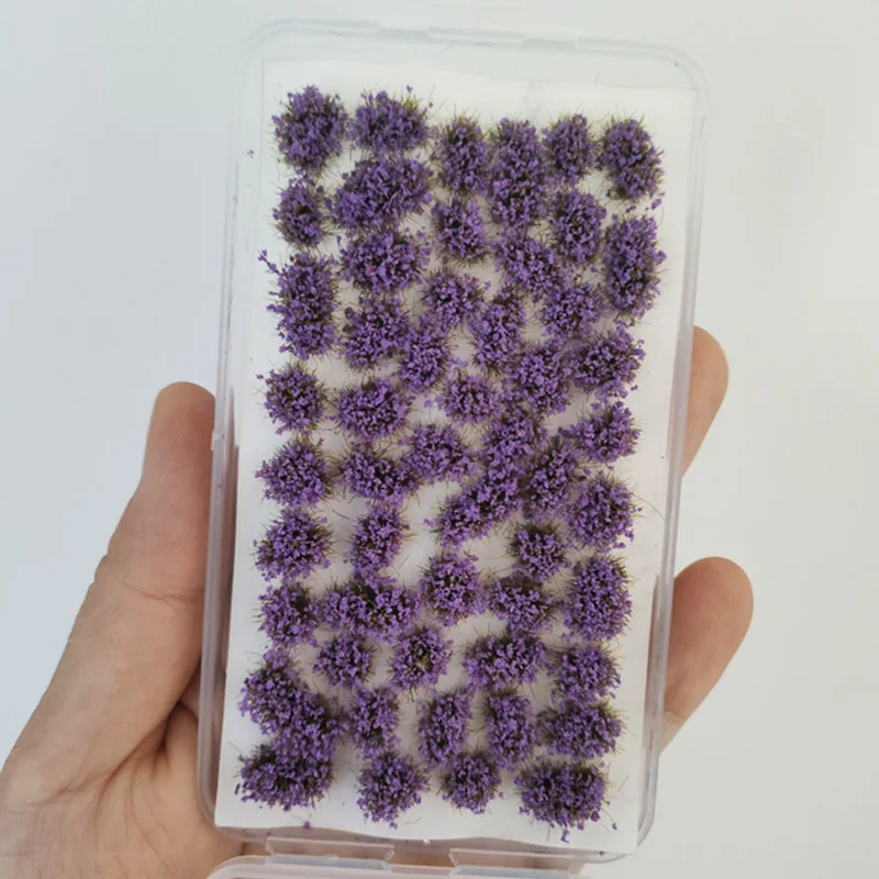 Miniature Irregular Flower Grass Model Kits Plant Materials for Micro Train Railway/Garden Sand Table Scene Diorama Accessories