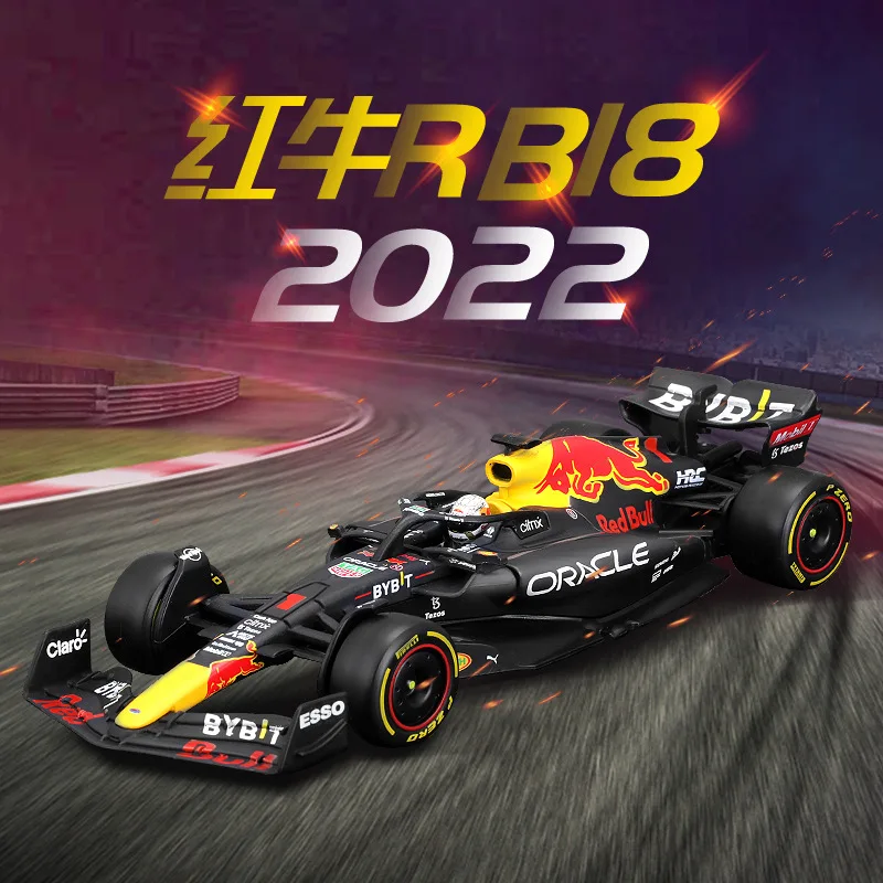 

Модель автомобиля Bburago из сплава для коллекционеров, Bburago 1:43, Red Bull RB18 F1, модель гоночного болида Формулы-1, украшение, игрушечная модель автомобиля