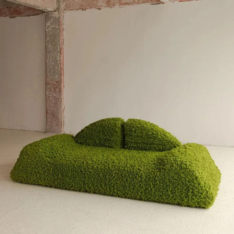 Development hall studio dopamine color scheme shaped sofa
